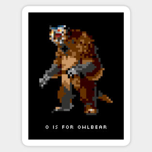 O is for Owlbear Sticker